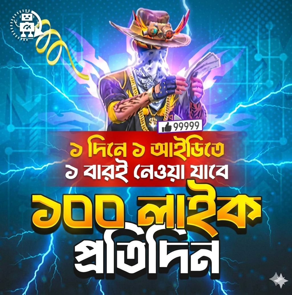 Ғʀᴇᴇ Ғɪʀᴇ -ʟɪᴋᴇ প্রতিদিন ১ বার